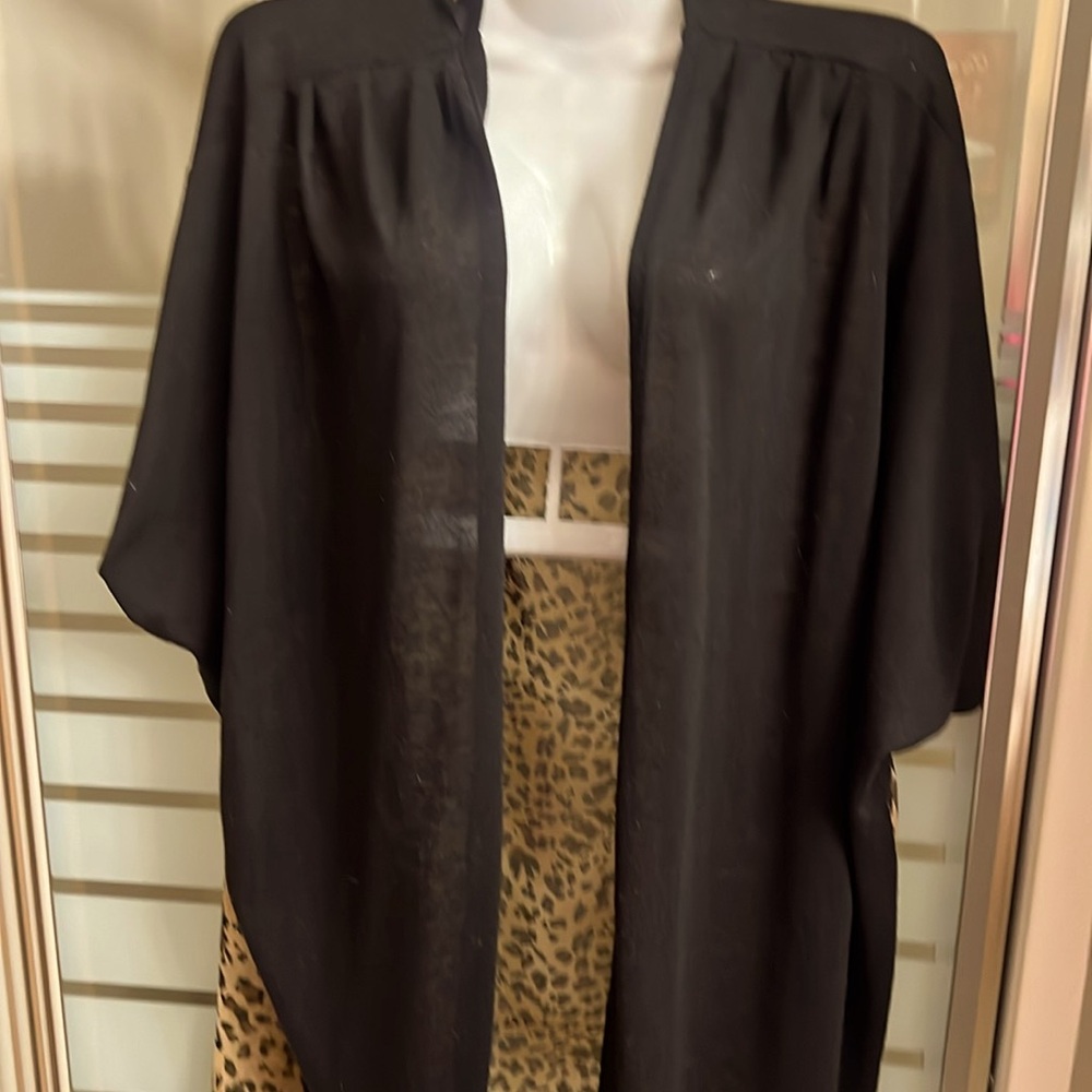 Leopard print shrug